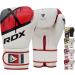 RDX Boxing Gloves EGO, Sparring Muay Thai Kickboxing MMA Heavy Training Mitts, Maya Hide Leather, Ventilated, Long Support, Punching Bag Workout Pads, Men Women Adult 8 10 12 14 16 oz RED 14OZ
