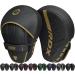 RDX Boxing Pads Curved Focus Mitts, Maya Hide Leather Kara Hook and jab Training Pads, Adjustable Strap Ventilated, MMA Muay Thai Kickboxing Coaching Martial Arts Punching Hand Target Strike Shield