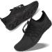 Quick Dry Barefoot Water Shoes for Men Women | Swim Diving Surf Aqua Sports Yoga | Size 14.5-15 Women/13.5-14 Men | Black - Buy Online on GoSupps.com