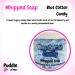 Blue Cotton Candy Whipped Soap Body Wash - 150g - Natural Oils and Butters - Sweet Scent - Vegan Friendly - Puddle of Wax - Made in the UK - Buy Online on GoSupps.com