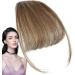 Bang Clip in Hair Extensions Human Hair Bangs Extensions | Natural Color Clip on Neat Bangs Hair Extension Human Hair Bangs Extensions Stylish Hair Bangs Fringe Hairpieces Light Brown - Buy Online on GoSupps.com