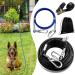 50ft Dog Runner Tie Out Cable Dog Aerial Run Zip Line for Large Dogs up to 300lbs 50FT/100FT Heavy Duty Dog Runner for Yard Camping Outdoor with 10ft Dog Running Lead Rope Sling Device 50' Black