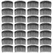 28 Pack Black Small Plastic Hair Side Comb With Long Teeth Hairpins Grips Barrettes Clamps Bows for Women Bridal Wedding Veil Decorative Headpiece French Twist Updo Bun Accessories