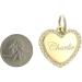 Personalized Gold-Plated Heart Rhinestone Pet ID Tag | Custom Engraved Cat Dog Jewelry - Buy Online on GoSupps.com