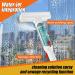 Abizarch Window Squeegee 75 Inch Water Spray Window Cleaner Anti-Scratch Window Washer Equipment with 4 Poles and 4 Scrubbing Clothes for Cleaning Mirror Shower Glass High Window Car ZHAZHAMO - Buy Online on GoSupps.com