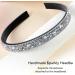 Tyqour 1 Piece Sparkling Crystal Hair Bands Skinny Headbands Non-Slip Rhinestone Headband Women Glitter Wedding Birthday Holiday Hair Accessories for Women Girls Gifts - Buy Online on GoSupps.com