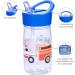 Wildkin Kids Reusable 16oz Water Bottle - Heroes Design | Straw Top, Carrying Handle, Ideal for School or Travel | Easy to Clean - Buy Online on GoSupps.com