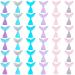 36 Pieces Resin Mermaid Tail Cake Cupcake Toppers Mini Mermaid Tail Figurines Mermaid Tail Cupcake Decorations for Mermaid Party Favors Birthday Party Decoration Baby Shower Party Supplies