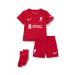 Liverpool FC Unisex Kit Season 2022/23 Official Home Shirt Tough Red/White 24-36 (90-95 cm)