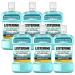 Listerine cool mint mild taste (6 x 600 ml) antibacterial mouthwash without alcohol with essential oils for a long -lasting feeling of freshness 600 ml (6 -pack)