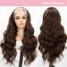 Natural Looking 22 Brown Headband Wig - Kryssma Body Wave Synthetic Wig for Women - Buy Online on GoSupps.com