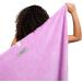Curly Girl Microfiber Hair Towel with Strap - Fast Drying Anti-Frizz Waffle Design for Curly Hair - Lavender - Buy Online on GoSupps.com