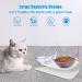UPSKY Elevated Cat Bowls Set - 15 Tilted Raised Bowls for Indoor Cats and Small Dogs - Anti-Vomiting Pet Feeder with Stand (White) - Buy Online on GoSupps.com