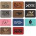 Rectangle Leatherette Patch 10 Pack - Glowforge Laser Supplies - Faux Leather Hat Patches - Rawhide 3.5 x 2.5 - Adhesive Backing Included - Buy Online on GoSupps.com