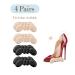Shoe Inserts for Women - Heel Pads Heel Inserts for Shoes That are Too Big Heel Cushion Heel Grips High Heel Inserts by Famel (Pack of 4 Pairs)