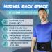MODVEL Back Brace - Immediate Relief for Back Pain, Herniated Disc, Sciatica, Scoliosis | FSA/HSA Eligible | Breathable Lumbar Support Belt - Black Medium - Buy Online on GoSupps.com