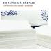 ALIBI Napkin - Soft and Absorbent 500 1-Ply White Lunch Napkins - Disposable Multi-Purpose Paper Napkins for Everyday Use Events and Parties - Versatile and Convenient - Buy Online on GoSupps.com
