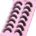 5D Volume False Eyelashes | Natural Look | Fluffy Cat Eye | Wispy Curly Strip | 7 Pairs - Buy Online on GoSupps.com