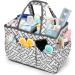 XL Baby Diaper Caddy Organizer - Heavy Duty Portable Storage for Nursery Changing Table, Wipes, Toys - Xtra Large 15 X 9 X 11 - Car Basket with Tote Holder Cover - Buy Online on GoSupps.com