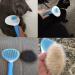 Self-Cleaning Cat Grooming Brush - Shedding & Mats Removal - Pet Slicker Brush for Dogs - Blue - Buy Online on GoSupps.com