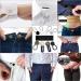 24 Pcs Flexible Adjustable Waist Extender & Collar Extender Set - Invisible No-Sew Buttons for Pants, Jeans, Skirts - Clothing Supplies for Women and Men - Buy Online on GoSupps.com