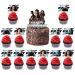 Fast and Furious Party Supplies 25Pcs Fast and Furious Theme Cake Cupcake Toppers for Kids Fast and Furious Birthday Party Decorations