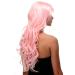 WIG ME UP Long Pink Curly Wig with Bangs 70cm Wavy Side Parting Hair (9204S-T2333) | International Shipping Available - Buy Online on GoSupps.com