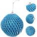 Zerodeko 3pcs Christmas Foam Ball Christmas Window Pendant Wrapped Hanging Ball Party The Tree Sticky Powder Blue 8X8X8CM - Buy Online on GoSupps.com