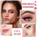 3-in-1 Cream Blush Stick - Coral Orange | Multi-Use Cheek, Lip, and Eyeshadow Makeup | Waterproof & Long Lasting with Brush - Buy Online on GoSupps.com