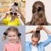 2Pcs Black Ribbon Hair Bow Clips for Girls & Women | 3 inch Ponytail Holder with Duckbill Clip - Buy Online on GoSupps.com