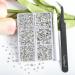 Beadsland 4300pcs Clear Flatback Rhinestones Nail Gems Kit with Tweezers & Wax Pencil - 6 Sizes SS6-SS20 Crystal Rhinestones for Crafts - Buy Online on GoSupps.com
