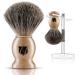 Miusco Premium Dachshaar Razor Brush & Shaving Rack Set | Chrome Holder & Wood Brushes | Compatible with Safety & Cartridge Razors | Luxury Shaving Essentials - Buy Online on GoSupps.com
