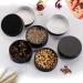 KisSealed 50 Pack Mini Aluminum Round Tin Jar 0.5 oz Refillable Metal Storage Travel Tins 15ML Black Empty Cosmetic Sample Containers Bottle with Screw Lid for Lip Balm Salve Powder Spice & Candies - Buy Online on GoSupps.com