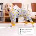 Shop Axcimond Dog Recovery Suit for Post-Op Dogs Long-Sleeved Wound Protection Size 5XL Gray Giraffe Alternative to Neck Collars - Buy Online on GoSupps.com