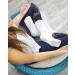 Non Slip Yoga Pilates Slipper Socks - 5 Pairs with Gripper Bottoms (3 White 2 Maroon) - Buy Online on GoSupps.com