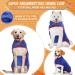 Jostift Dogenbadema | Microfiber Dog Bathing Coat Quick Drying Absorbent Towel with Adjustable Straps for All Dog Sizes - Blue (Large) - Buy Online on GoSupps.com