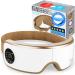 SereneLife Smart Eye Massager with Heat and Compression Vibration Music Wireless Heated Mask for Migraines and Stress Therapy (Gold V2 Soft Fit) Gold 2023 (V2) Large