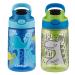 Contigo Aubrey Kids Cleanable Water Bottle with Silicone Straw and Spill-Proof Lid Dishwasher Safe 14oz 2-pack Whales & Dragon 14oz 2 Pack Whales & Dragon