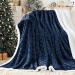 inhand Sherpa Throw Blanket Twin Size Warm Soft Blue Sherpa Fleece Blankets and Throws Cozy Fluffy Reversible Flannel Fleece Blanket for Couch Sofa Bed Lap Plush Fuzzy Brushed Blanket Blue 60"x80"