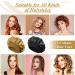 Satin Silk Bonnet Set for Curly Hair - 2pcs Black Gold Sleep Caps for Women - Buy Online on GoSupps.com