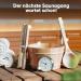 Puffin Health Sauna Accessories Set - Thermometer Hygrometer Hourglass & Infusion Bucket for Home Sauna - Buy Online on GoSupps.com