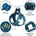 Uvtqssp Dog Harness for Small Dogs with Leash | Padded Puppy Dishes & Indigo Blue Harness Set - Buy Online on GoSupps.com