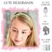 FROG SAC 6-Piece Floral Headbands for Girls - Adjustable Non-Slip Elastic Hair Bands - VSCO Girl Birthday Accessories - Buy Online on GoSupps.com