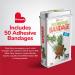 BioSwiss Pineapple Shaped Self Adhesive Bandages - Latex Free, Sterile Wound Care for Kids - 50 Count - Buy Online on GoSupps.com