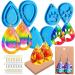 Harz Earring Set | 3 Pairs of Tear-Shaped Resin Earrings for DIY Jewelry | Versatile Pendant Shapes for Earrings & Necklaces - Buy Online on GoSupps.com