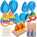 5 PCs resin earring shape 3 pair of tears resin resin earring shapes chain pendant mold 3 pair resin earring jewelry pendant shapes for diy pendants earring necklace jewelry