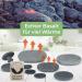 Premium Hot Stone Puncture Stone Set - Certified Real Basalt with Grip for Ultimate Hot Stone Massage - 2 Pieces - Buy Online on GoSupps.com