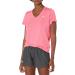 Under Armour Women's Tech V-Neck Twist Short-Sleeve T-Shirt Cerise (655)/Metallic Silver X-Large