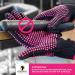Buy 2 Piece Heat Resistant Gloves with Silicone Bumps - Professional Heat Proof Mitts for Hair Styling & Curling | Universal Fit Size - Buy Online on GoSupps.com