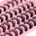 20 Pairs Russian Strip Lashes - Natural Wispy Faux Mink D Curl Extensions, 4 Styles (15mm-19mm) - Buy Online on GoSupps.com